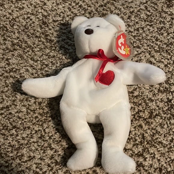 Valentino Original TY Beanie Baby P.E. Pellets ~ Errors: Brown Nose- rare - Picture 3 of 4
